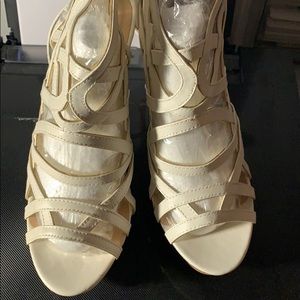 Off white wedge sandals